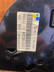 FIAT 500 1.2 PETROL SPEEDO CLOCK SPEEDOMETER 735516034 58802 MILES 2008-2016