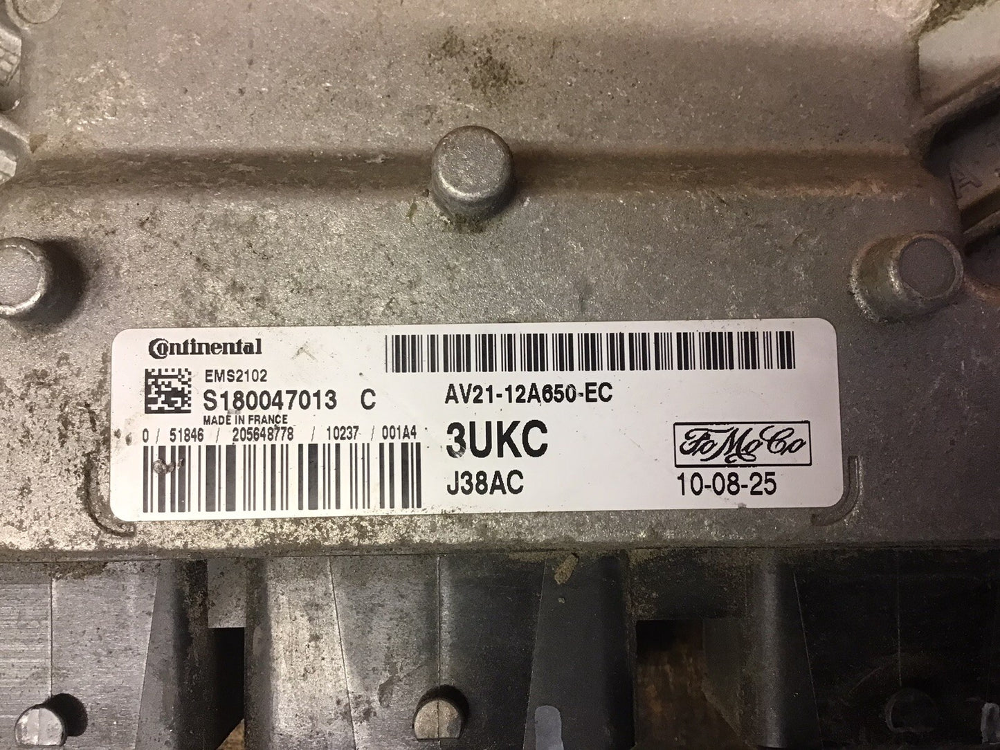 FORD FIESTA MK7 1.4 PETROL ENGINE ECU AV21-12A650-EC 3UKC 2008-2012