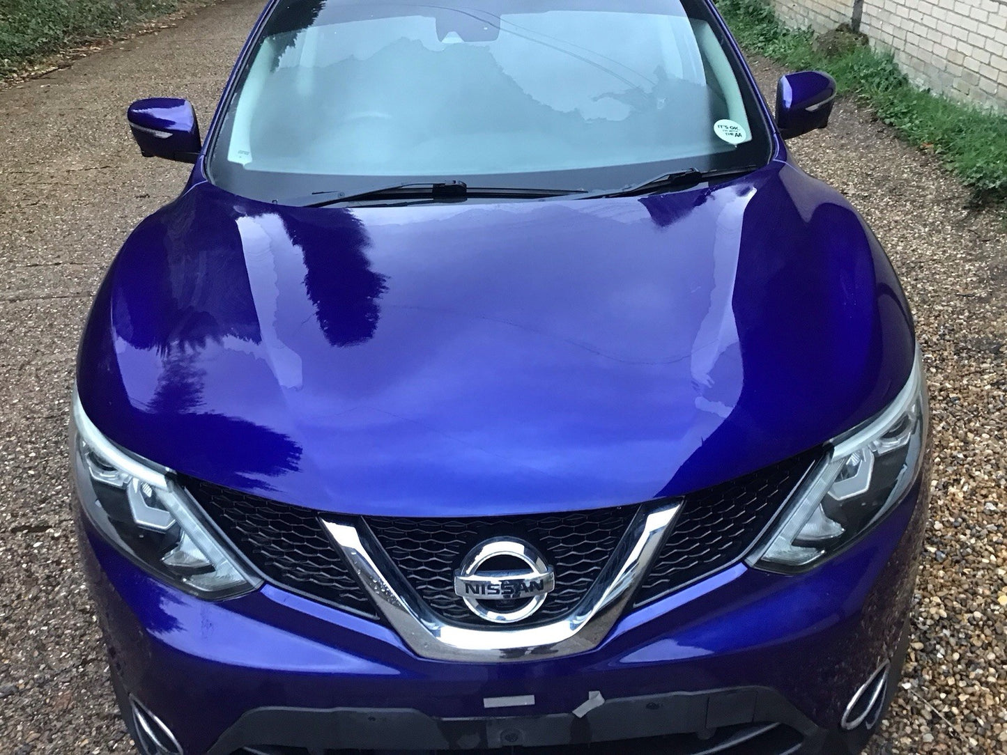 NISSAN QASHQAI J11E BONNET INK BLUE METALLIC PAINT CODE RBN 2013-2017