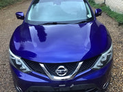 NISSAN QASHQAI J11E BONNET INK BLUE METALLIC PAINT CODE RBN 2013-2017