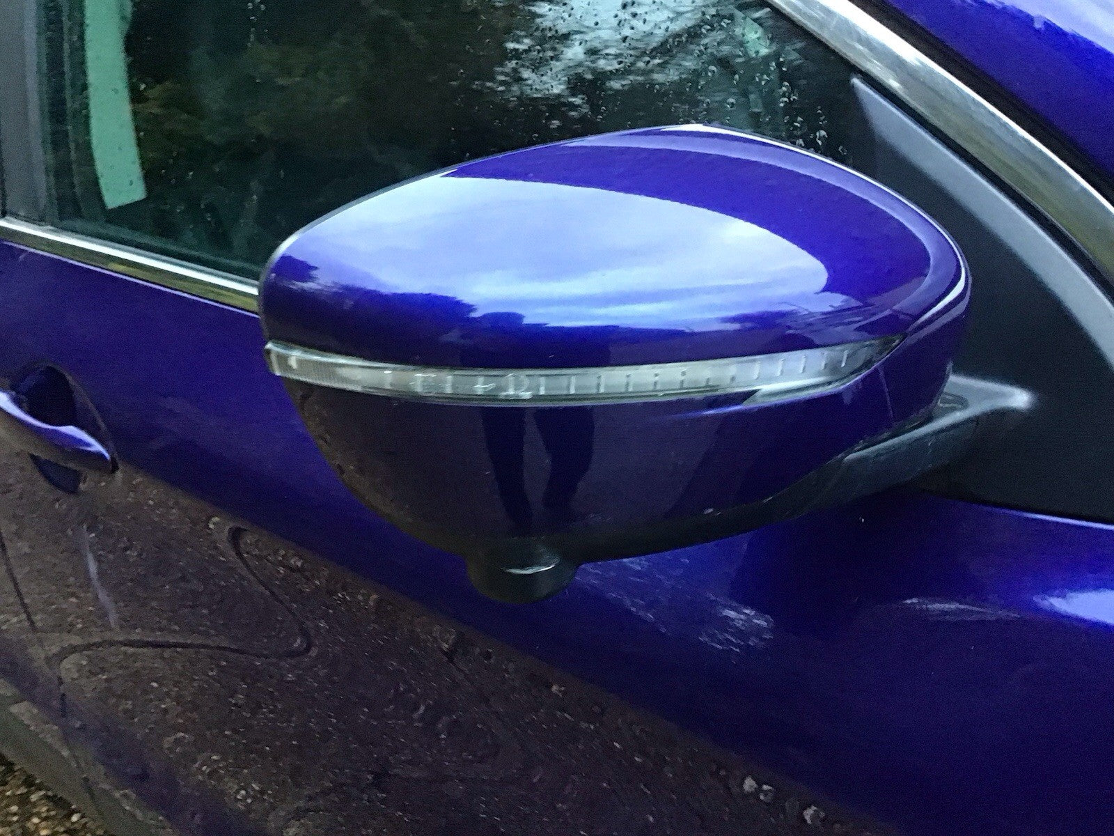 NISSAN QASHQAI J11E DRIVER SIDE DOOR MIRROR INK BLUE METALLIC BRN 2014-2020