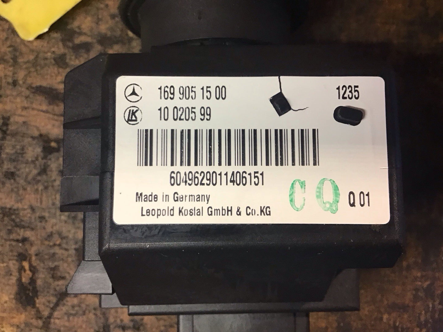 MERCEDES W169 IGNITION BARREL LOCK AND KEY 1699051500 2005-2012