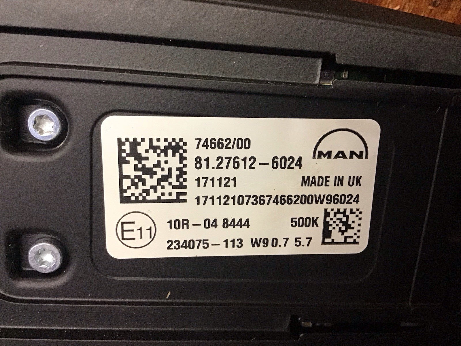 MAN TGX TGS 81.27612-6024 CAMERA MONITORING SYSTEM  2015-2020