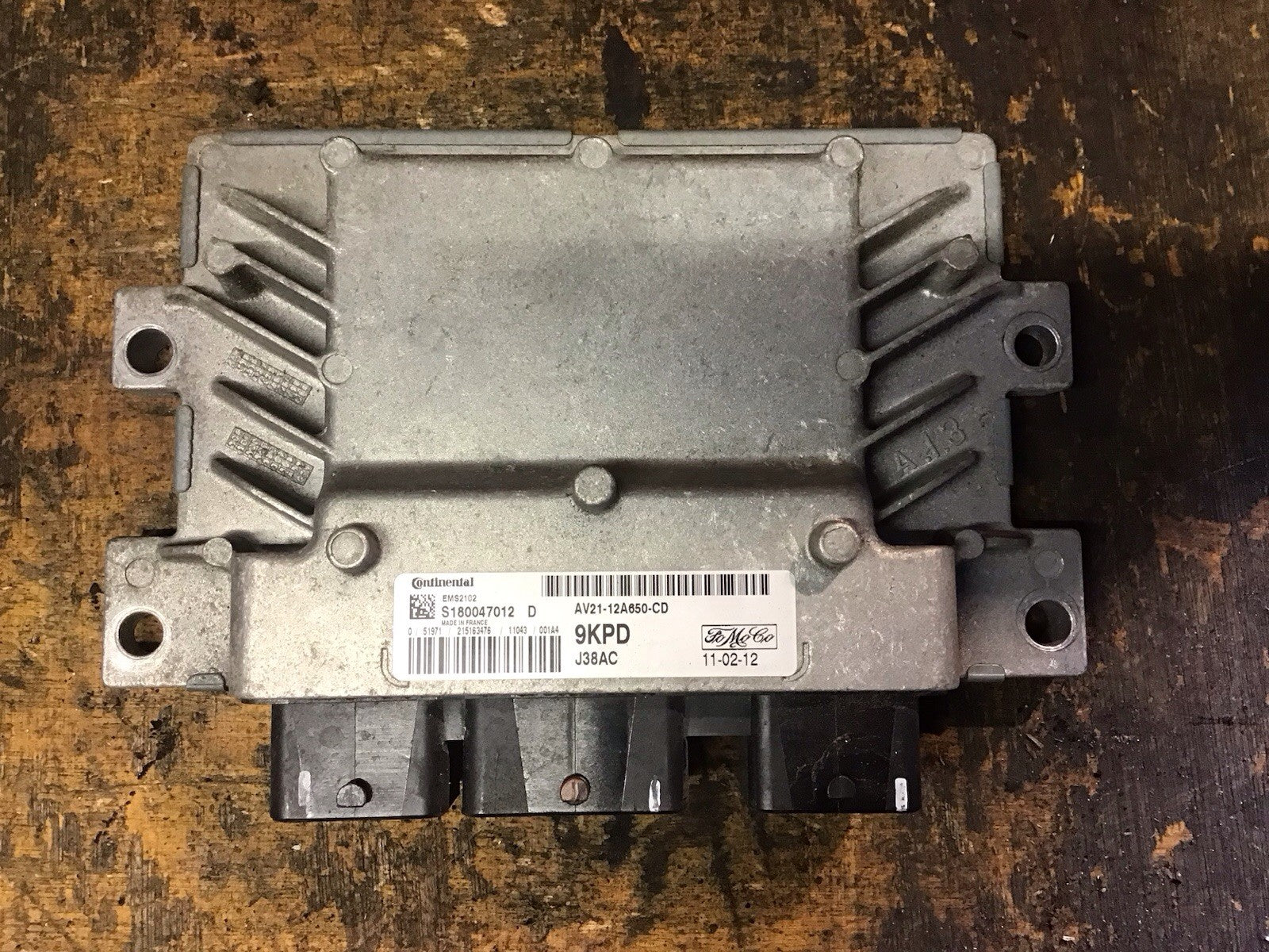 FORD FIESTA MK7 1.25 PETROL ENGINE CONTROL MODULE ECU AV21-12A650-CD 2008-2012