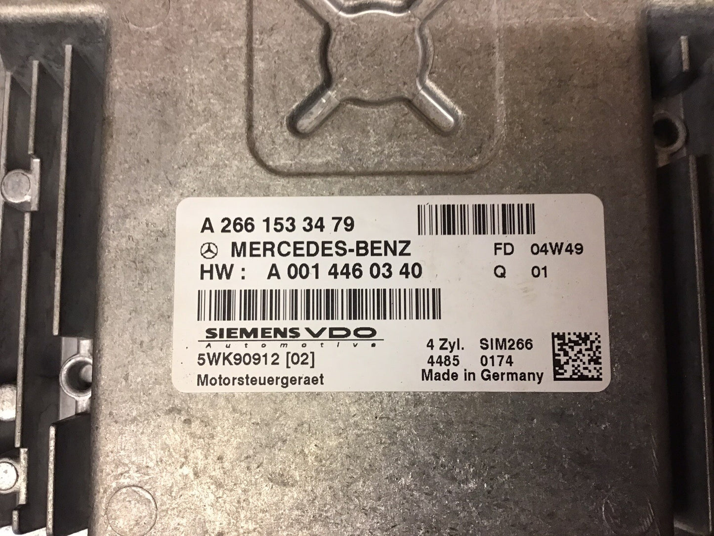 MERCEDES A CLASS W169 1.5 PETROL ENGINE CONTROL UNIT ECU A2661533479 2005-2012