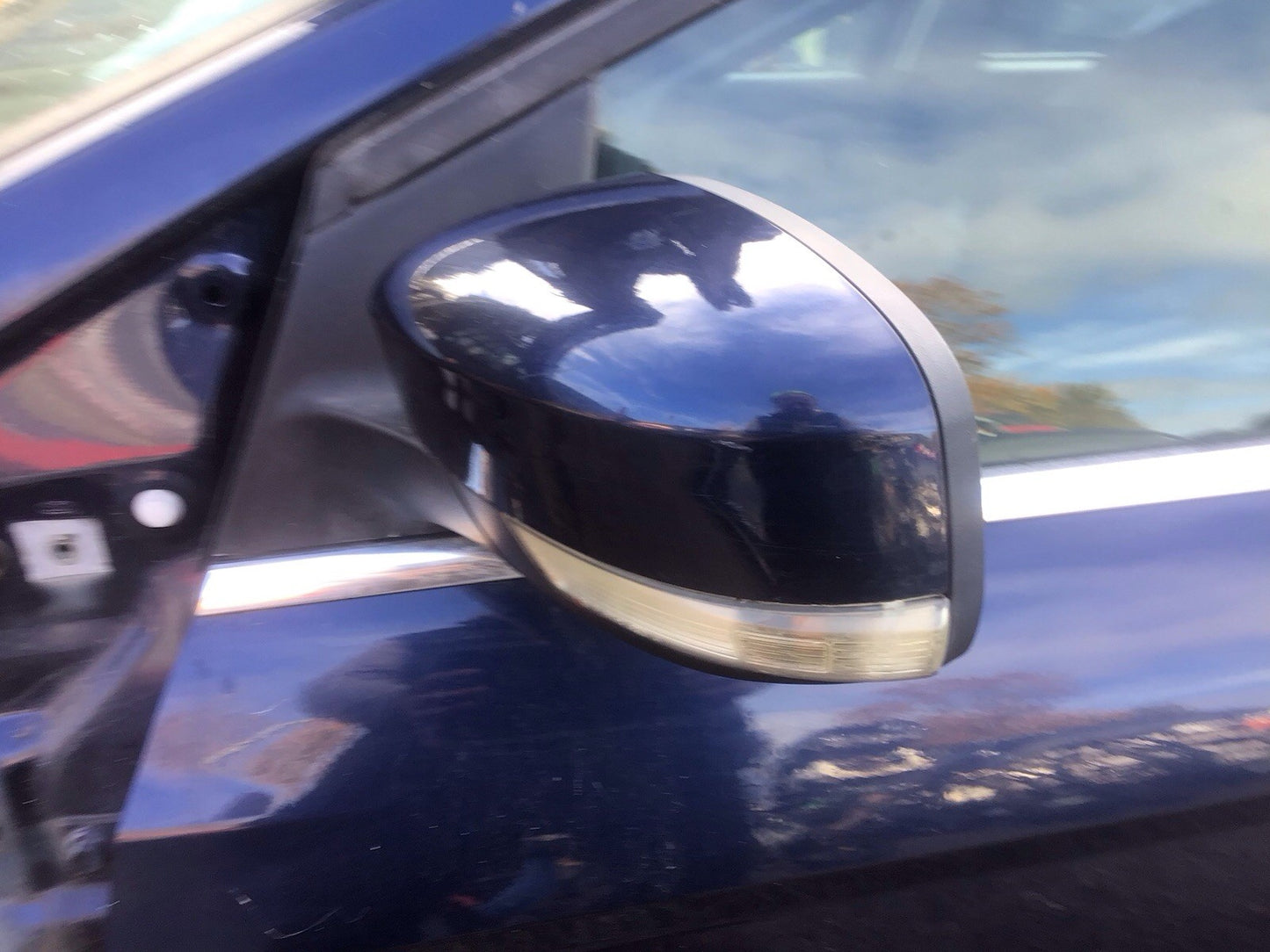 FORD FOCUS MK3 PASSENGERS SIDE N/S DOOR MIRROR INK BLUE METALLIC 2011-2018