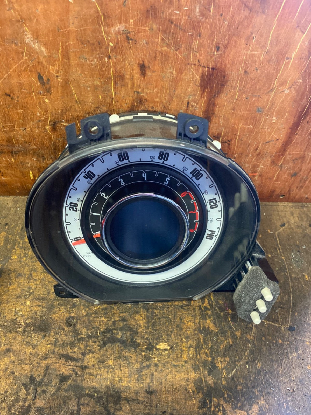 FIAT 500 1.2 PETROL SPEEDO CLOCK SPEEDOMETER 735516034 58802 MILES 2008-2016