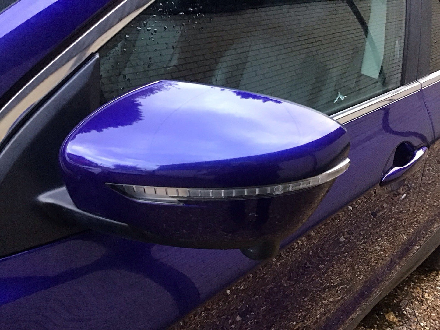 NISSAN QASHQAI J11E PASSENGERS SIDE DOOR MIRROR INK BLUE METALLIC BRN 2014-2020