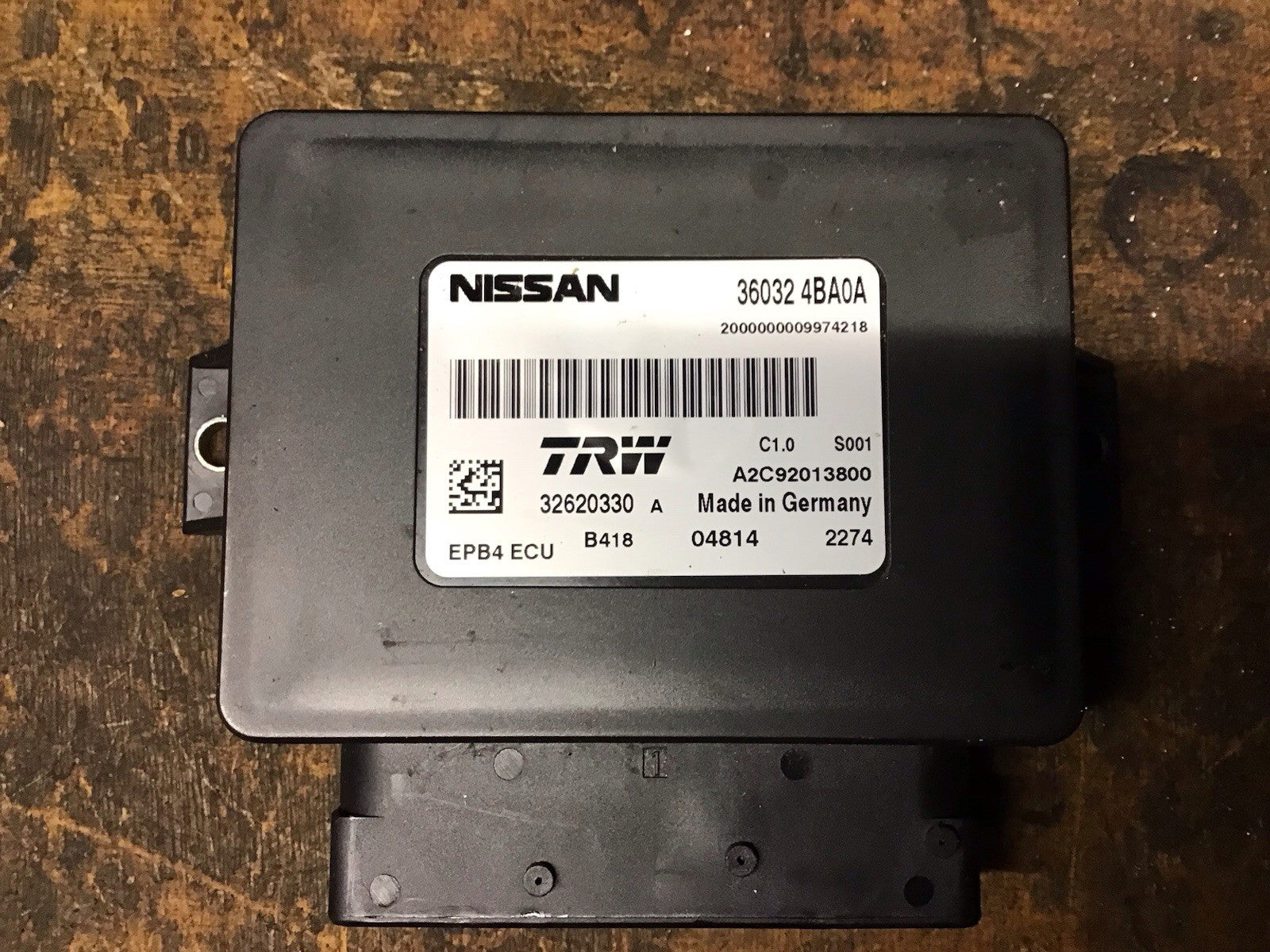 NISSAN QASHQAI J11E PARKING BRAKE MODULE ECU 36032-4BA0A 2013-2020