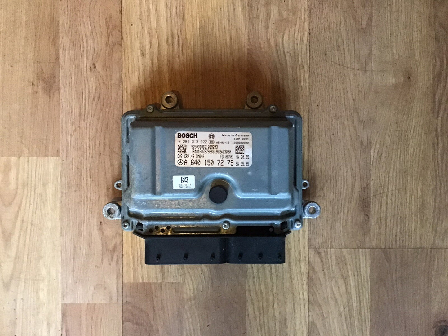 MERCEDES B CLASS W169 ENGINE ECU CONTROL UNIT A6401507279 0281013022 2005-2012