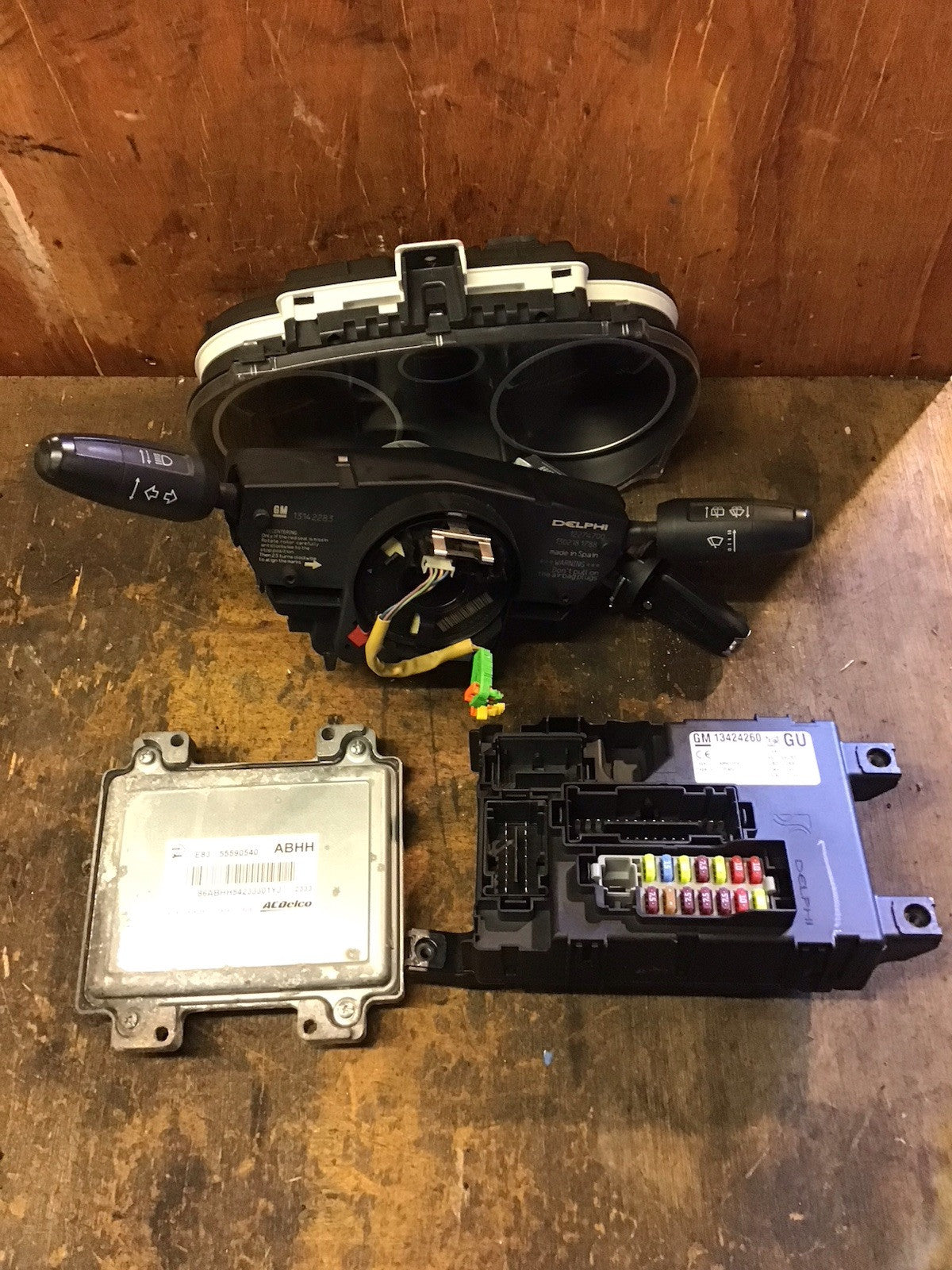 VAUXHALL CORSA D 1.2 PETROL ECU KIT 55590540 ABHH A12XER 2010-2014