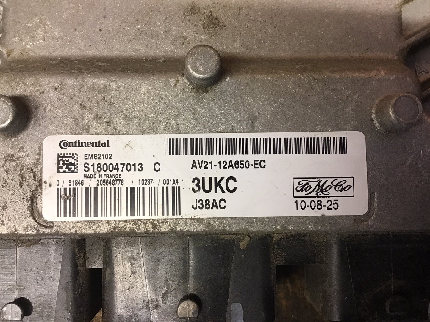 FORD FIESTA MK7 1.4 PETROL ENGINE ECU AV21-12A650-EC 3UKC 2008-2012
