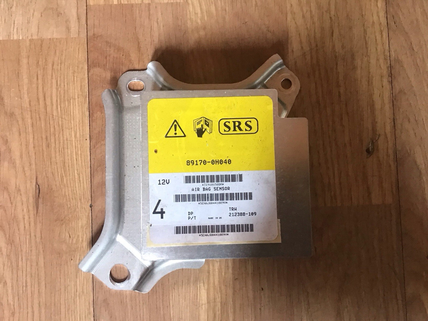 TOYOTA AYGO PEUGEOT 107 CITROEN C1 AIRBAG MODULE ECU 89170-0H040 2005-2012